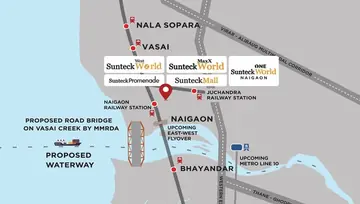 Location of Sunteck One World - Image 17897