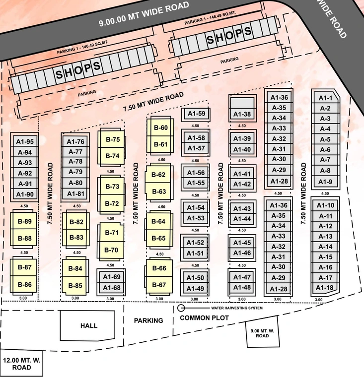 Master Plan of Al Marhaba Park 3 in Gorwa, Vadodara - Image 184617