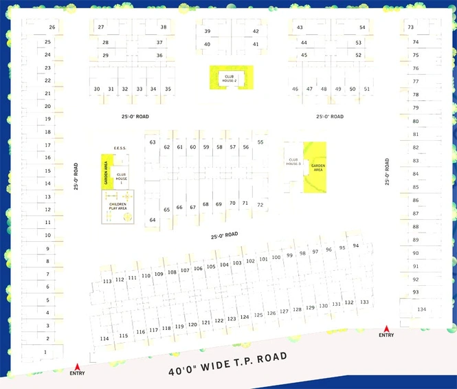 Master Plan of Hasti Gajanan Bunglows in Narolgam, Ahmedabad - Image 99471