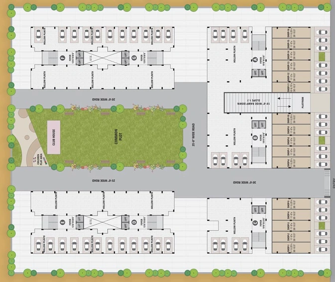 Master Plan of Mahalakshmi Satvam Parklane in Sargasan, Gandhinagar - Image 99330