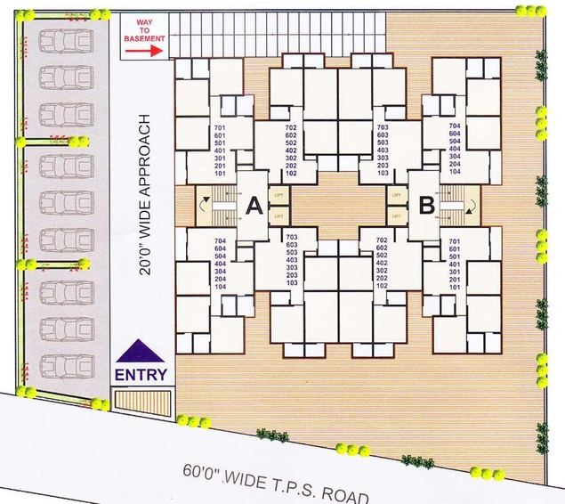 Master Plan of Dwarkesh Nilkanth Avenue in Singarwa, Ahmedabad - Image 99366