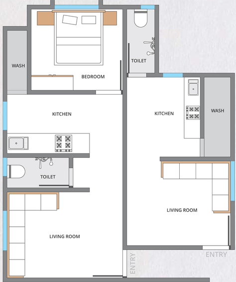 1 BHK Flat in Shree Siddhnath Paradise in Waghodia Road, Vadodara - Image 699464