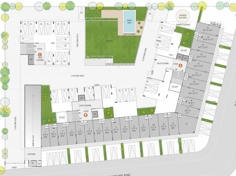 Master Plan of Karuna Lotus Heights in Koba, Gandhinagar - Image 99479
