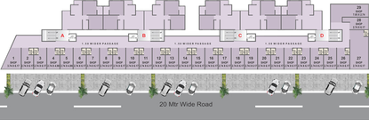 Master Plan of Aarya Enclave in Atladara, Vadodara - Image 99462
