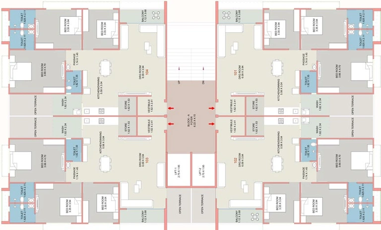 Floor Plan of Somnath Viva Luxuria in Hathijan, Ahmedabad - Image 99545