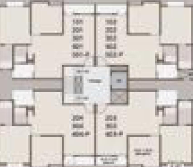 Floor Plan of Kanha Icon in Waghodia Road, Vadodara - Image 186843