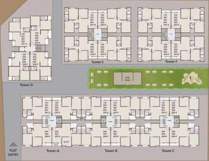 Master Plan of Kanha Icon in Waghodia Road, Vadodara - Image 186842