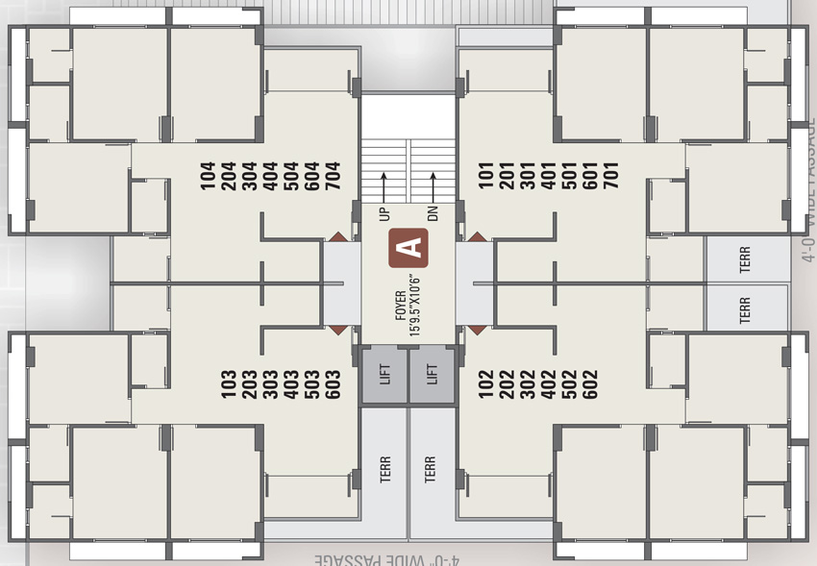 Floor Plan of Shreeji Shiv Sahajanand in Sargasan, Gandhinagar - Image 99664
