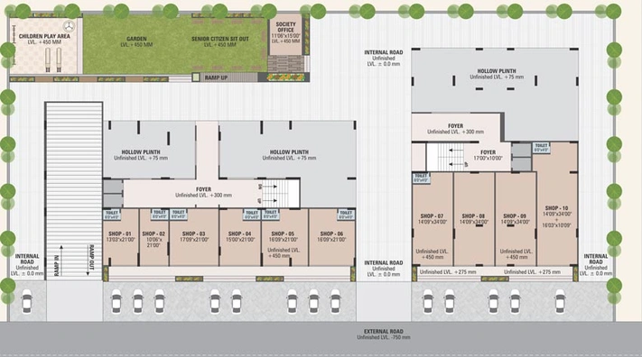 Master Plan of Shreenathji Mukhar Avenue in Kalol, Gandhinagar - Image 99681