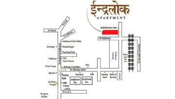 Location of Meridian Indralok Apartment - Image 186073