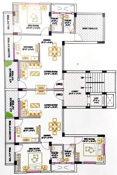 Floor Plan of Shankar Sona Palace in Dixit Nagar, Nagpur - Image 165666