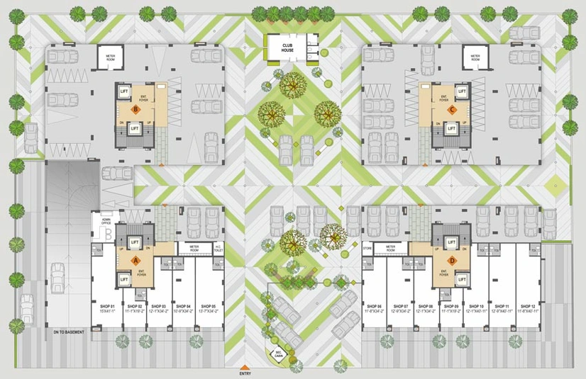 Master Plan of Upasana Shreedhar Bhakti in Kudasan, Gandhinagar - Image 99699