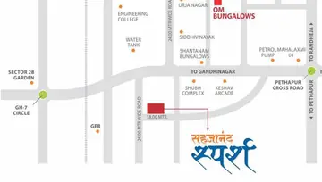 Location of Sahajanand Sparsh - Image 101117