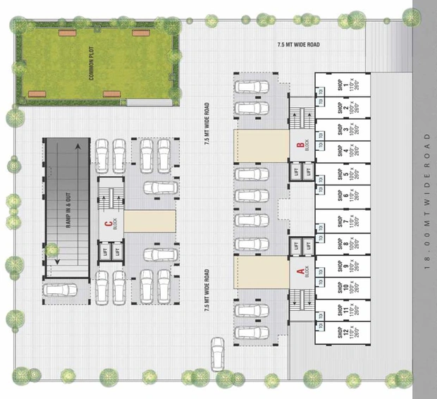 Master Plan of Sahajanand Sparsh in Pethapur, Gandhinagar - Image 101119