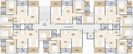 Floor Plan of Shree Shyam Vihar in Mansa, Gandhinagar - Image 99822