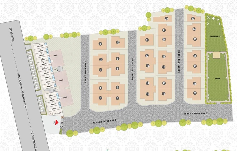 Master Plan of Shree Shyam Vihar in Mansa, Gandhinagar - Image 99823