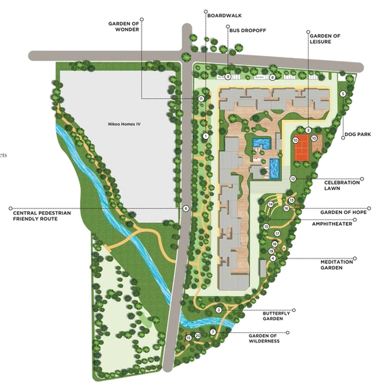 Master Plan of Bhartiya Nikoo Homes 5 in Thanisandra, Bangalore - Image 99972