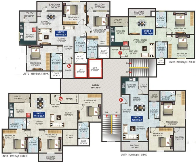 Floor Plan of GK Tropical Springs in Whitefield, Bangalore - Image 99982