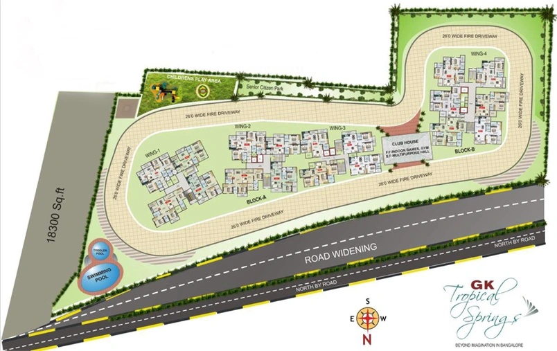 Master Plan of GK Tropical Springs in Whitefield, Bangalore - Image 99983