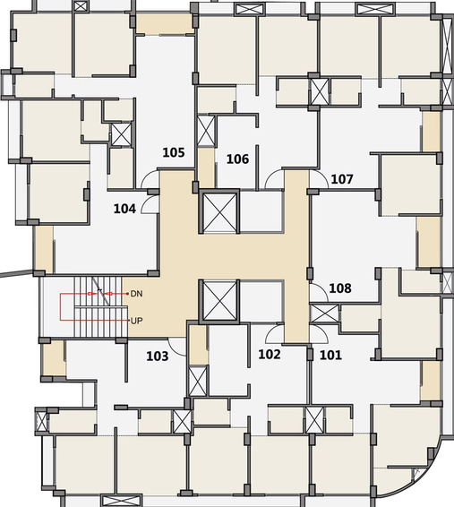 Floor Plan of Panchshil Mohan Morari in Vasna, Ahmedabad - Image 99851