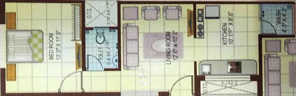 1 BHK Flat in Aadhyashakti Ambe Villa in Wadi, Vadodara - Image 820561