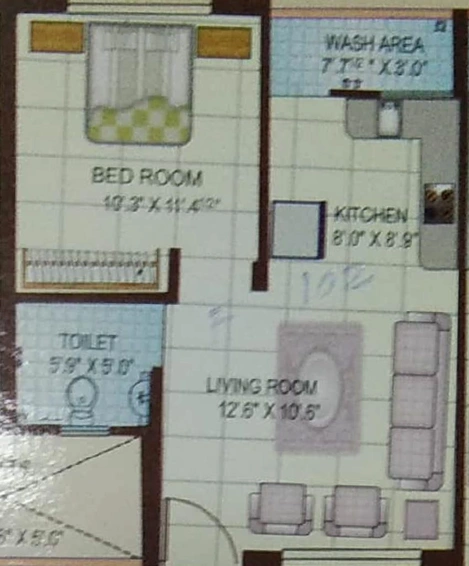 1 BHK Flat in Aadhyashakti Ambe Villa in Wadi, Vadodara - Image 820560