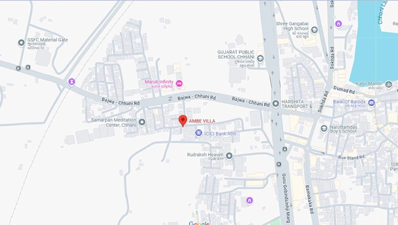 Location of Aadhyashakti Ambe Villa in Wadi, Vadodara - Image 182436