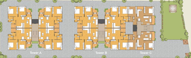 Master Plan of Fortune Greenfields 2 in Vasna Bhayli Main Road, Vadodara - Image 185793