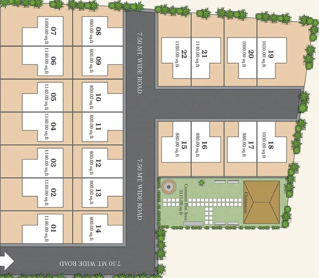 Master Plan of Shreenathji Darshan in Waghodia Road, Vadodara - Image 204795