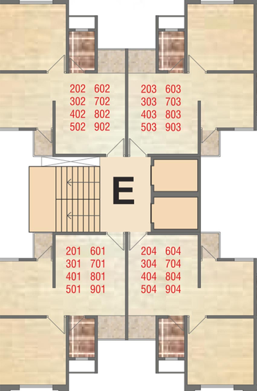 Floor Plan of Urban Eshanya Shantigram in Undera, Vadodara - Image 184611