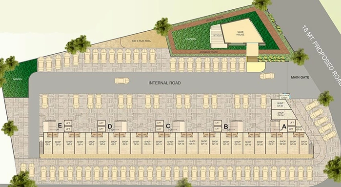 Master Plan of Urban Eshanya Shantigram in Undera, Vadodara - Image 184614