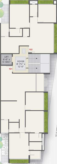 Floor Plan of Panchshil Samprati Elegance in Sabarmati, Ahmedabad - Image 99948