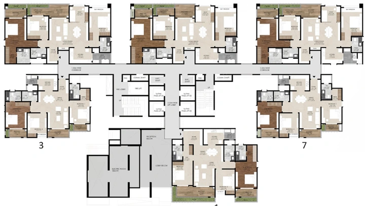Floor Plan of Mana Skandas The Right Life in Sarjapur, Bangalore - Image 100057