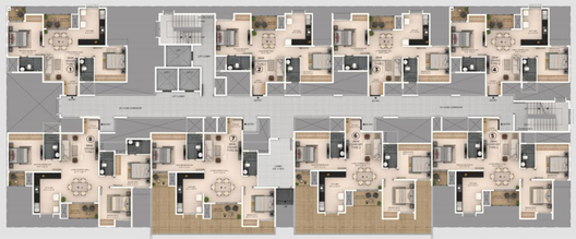 Floor Plan of Provident Botanico in Whitefield, Bangalore - Image 100065
