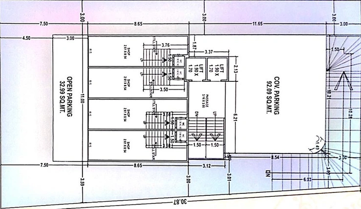 Master Plan of ZM Mufaddal Heights in Madhavpura, Vadodara - Image 190838