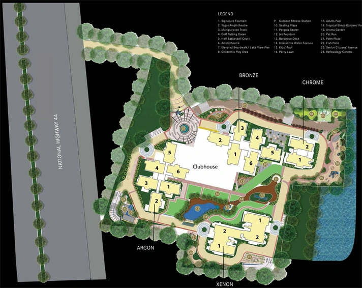 Master Plan of Century Ethos in Hebbal, Bangalore - Image 100139