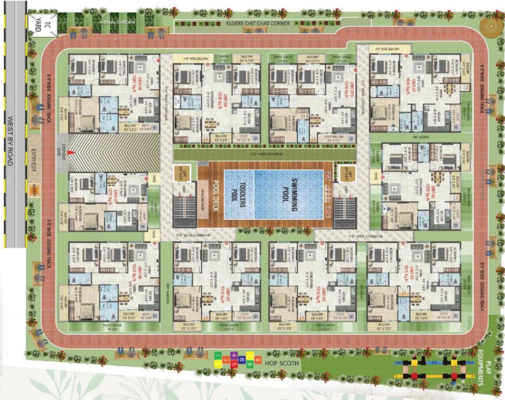 Master Plan of Lavish CR Serenity in Begur, Bangalore - Image 100154