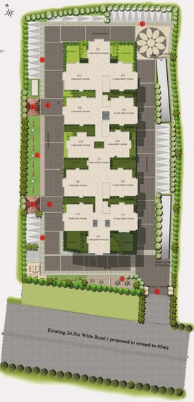 Master Plan of DSR Lotus Towers in Whitefield, Bangalore - Image 100193