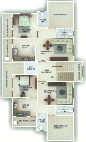 Floor Plan of Nakshatra Soumya Elite in Koradi Road, Nagpur - Image 164719
