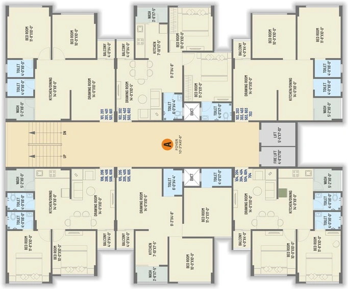 Floor Plan of Shiv Shakti Arcade in Kalol, Gandhinagar - Image 100172