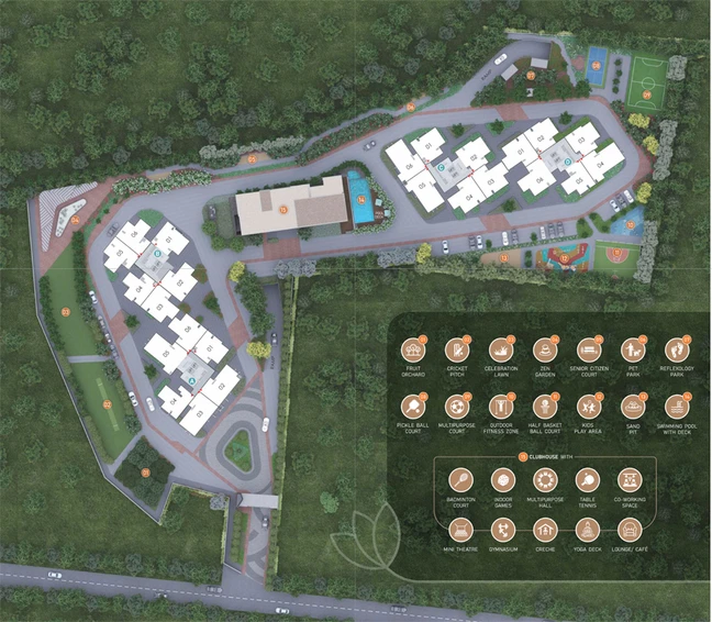 Master Plan of Goyal Orchid Bloomsberry in Thanisandra, Bangalore - Image 100186