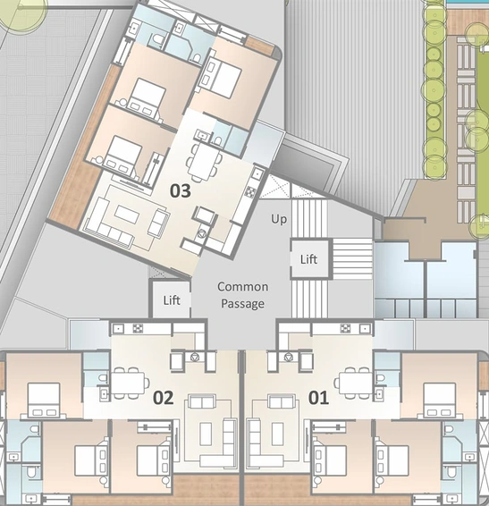 Floor Plan of Shivanta Iris in Gotri, Vadodara - Image 198354