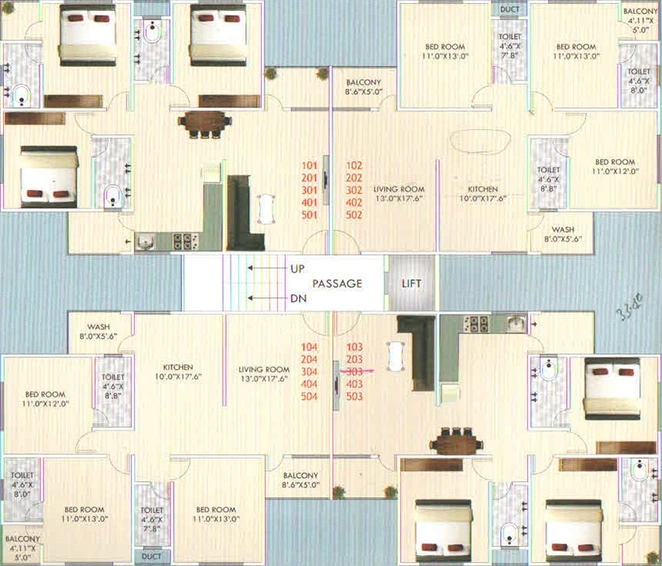 Floor Plan of Everest Oasis Avenue in Tandalja, Vadodara - Image 190713