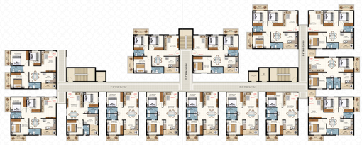 Floor Plan of Green Edge Royal View in Whitefield, Bangalore - Image 100202