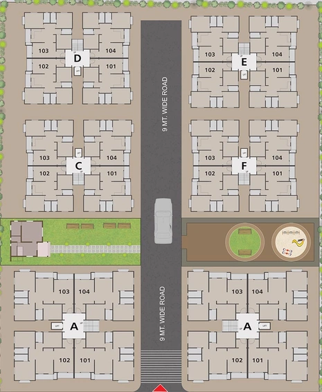 Master Plan of Amar Madhuvan Elegance in Harni, Vadodara - Image 185559