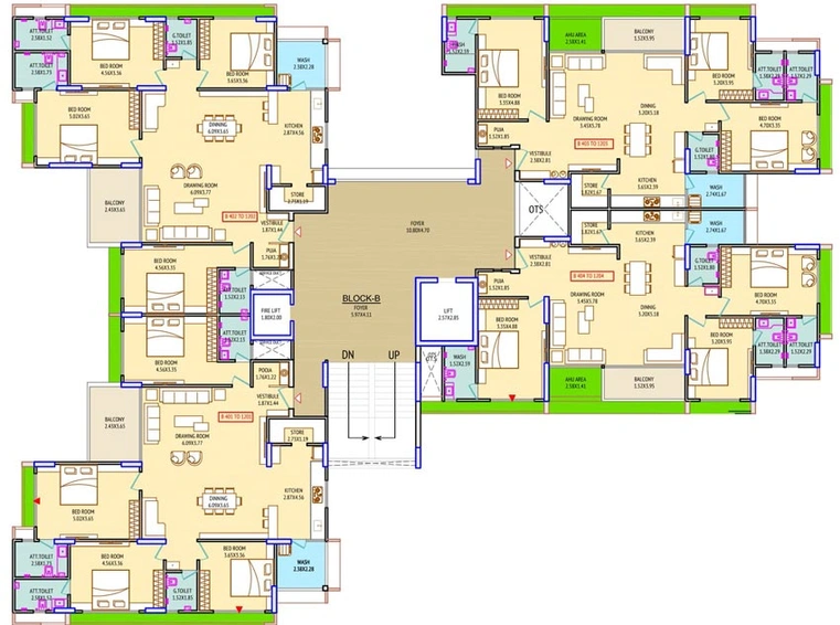 Floor Plan of Shubh Atulyam Saral in Kudasan, Gandhinagar - Image 100213