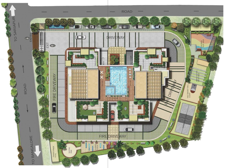 Master Plan of Keerthi Krishna Viva in Sarjapur, Bangalore - Image 100220
