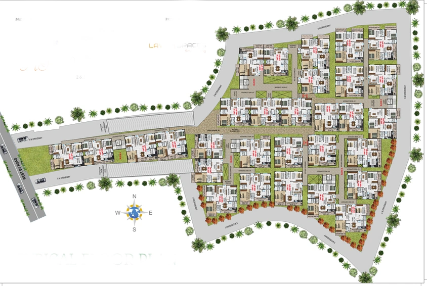 Master Plan of Lavish Spaces Svasti Residence in Bannerghatta, Bangalore - Image 100238