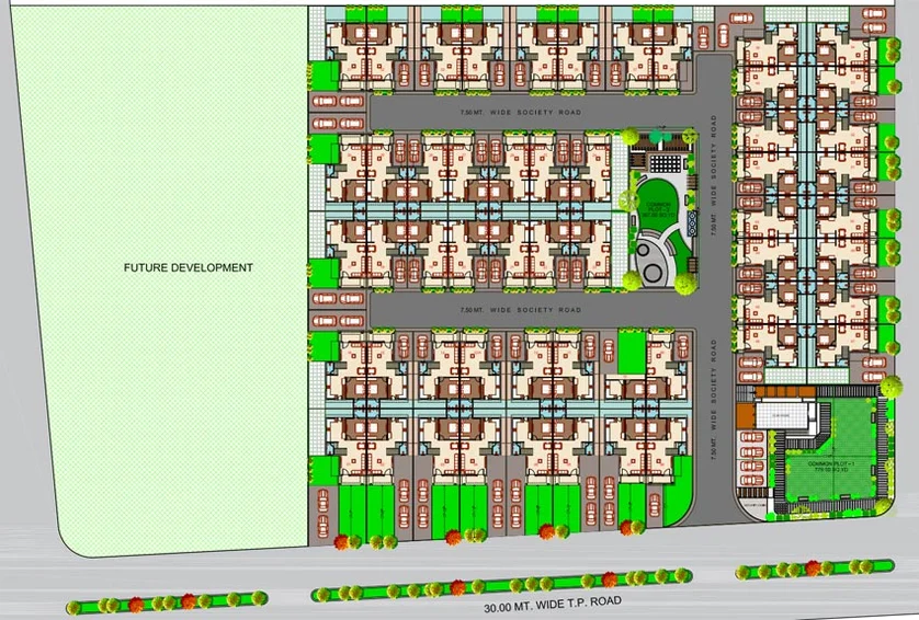 Master Plan of Shree Swetayan Villa in Hathijan, Ahmedabad - Image 100810
