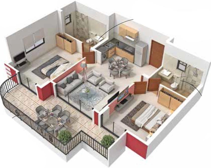 2 BHK Flat in Acron Seawinds in Baga, Goa - Image 809425